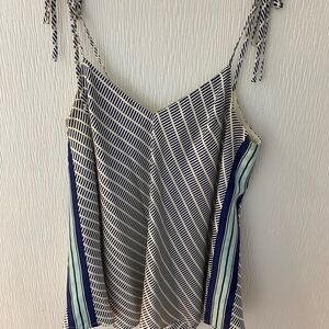 Julie Brown silk cami with adjustable tie straps
